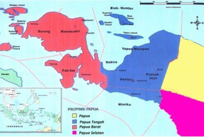 New Province of Central Papua. Source : Google