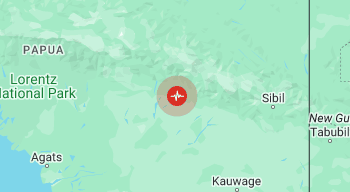 4.2 Magnitude Earthquake In Papua. Source: BMKG.