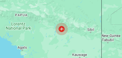 4.2 Magnitude Earthquake In Papua. Source: BMKG.