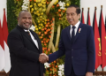President Jokowi Welcomes Papua New Guinea's Prime Minister to Bogor Palace