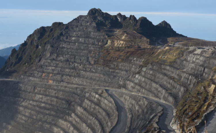 The Grasberg mine