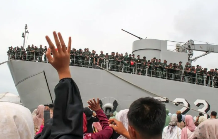 450 Soldiers from Yonif 113 Jaya Sakti Depart for Border Security Mission in Papua